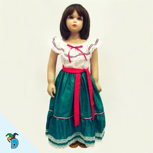 Vestido Tricolor